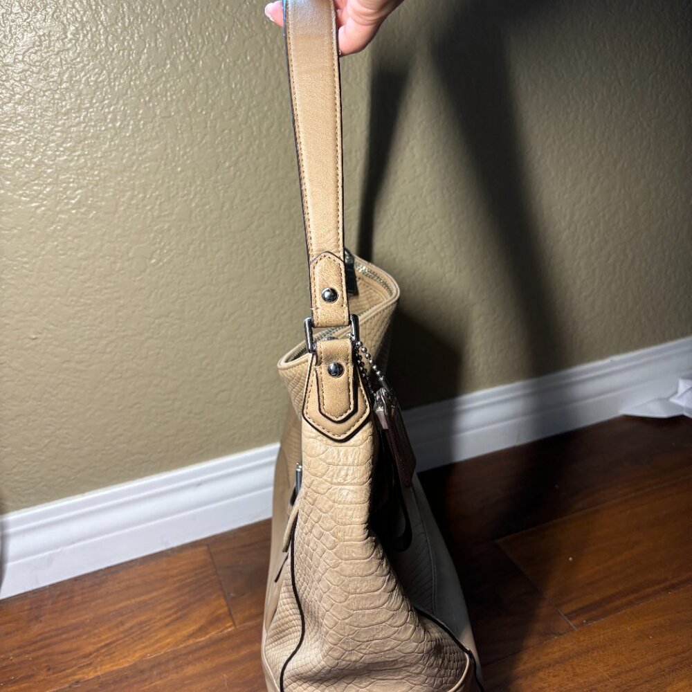 Vintage Coach Embossed Python Leather - Charlie P… - image 2